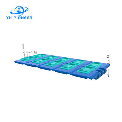 Bon prix Plaque de chaîne de convoyeur en caoutchouc POM Largeur 100 mm Pour le transport industriel en ligne