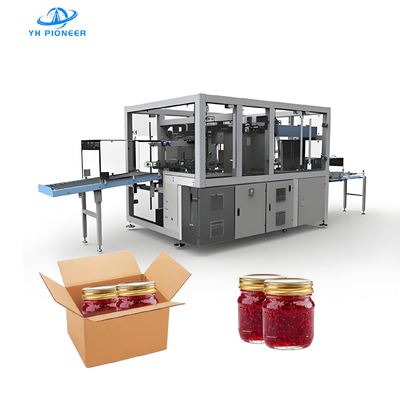 Bon prix Ligne d'encaissage automatique pour bouteilles, canettes et pots de confiture en carton en ligne