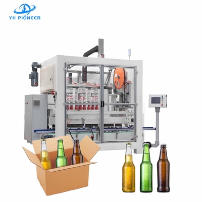 Bon prix Machine d'emballage de cartons de bière adaptée à diverses bouteilles, canettes et gobelets pour divers besoins d'emballage en ligne
