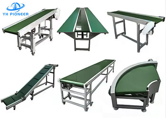 Systèmes de convoyeur à sacs résistant aux températures élevées, contrôle PLC, vitesse réglable