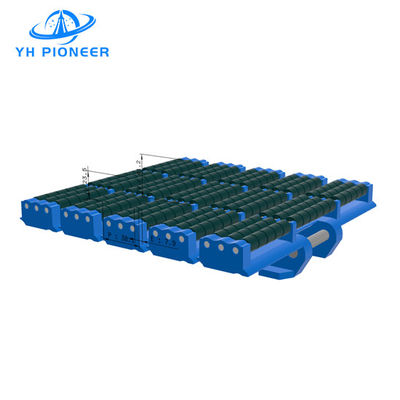 Bon prix Chaîne de table à rouleaux sideflex de haute capacité en POM vert foncé pour une flexion latérale robuste en ligne