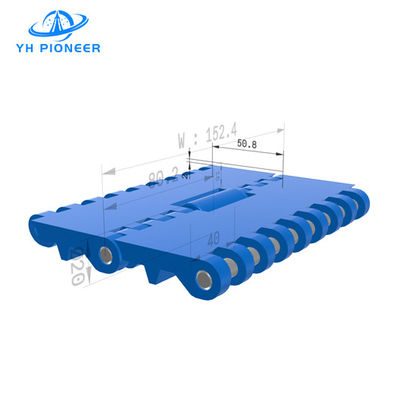 Bon prix Ceinture de convoyeur en plastique modulaire en PP avec rouleau, ceinture modulaire de transport de matériaux en ligne