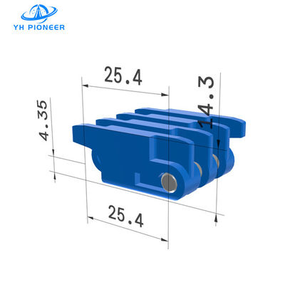 Bon prix Ceinture modulaire à faible entretien avec essieux en PP pour les systèmes de transport industriel simplifiés en ligne
