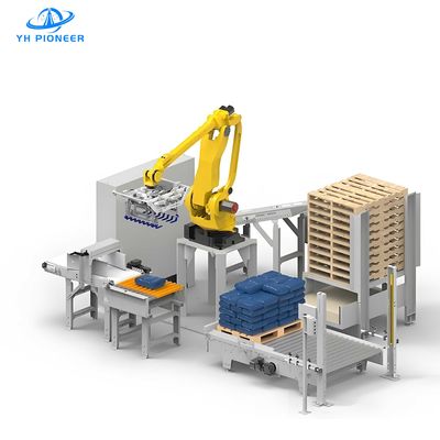 Bon prix Palletizer automatique à sac en acier pour engrais et sacs à ciment à volume élevé en ligne