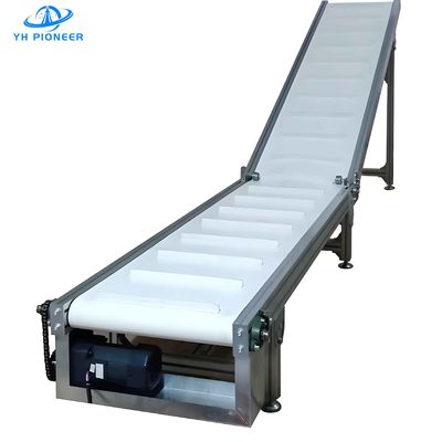 Bon prix Ceinture de convoyeur à ascension à angle personnalisable 750w avec ceinture en PU de qualité alimentaire en ligne