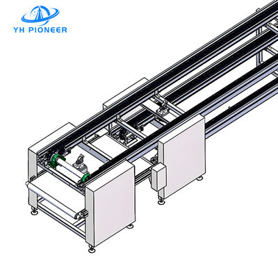 Bon prix Transporteur à chaîne à rouleaux industriels à double vitesse avec profil aluminium modulaire en ligne