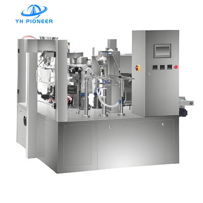 Bon prix Machine d'emballage à poche rotative flexible avec pièces de contact en acier inoxydable pour la farine de café et les fruits secs en ligne