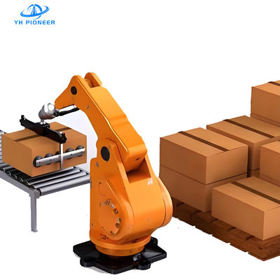 Bon prix Système de palettisation robotisé de haute précision avec une étendue de bras de 3150 mm et une précision de positionnement répétée de ± 0,4 mm pour une palettisation efficace en ligne