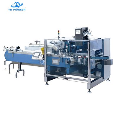 Bon prix Machine d'emballage de carton entièrement automatique avec 30 à 100 boîtes / min de vitesse et construction en acier inoxydable pour un emballage fiable en ligne