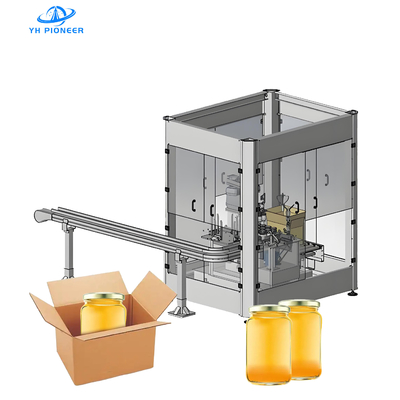 Bon prix Machine d'emballage de cartons de miel en bouteilles de verre avec construction en acier inoxydable pour divers besoins d'emballage en ligne